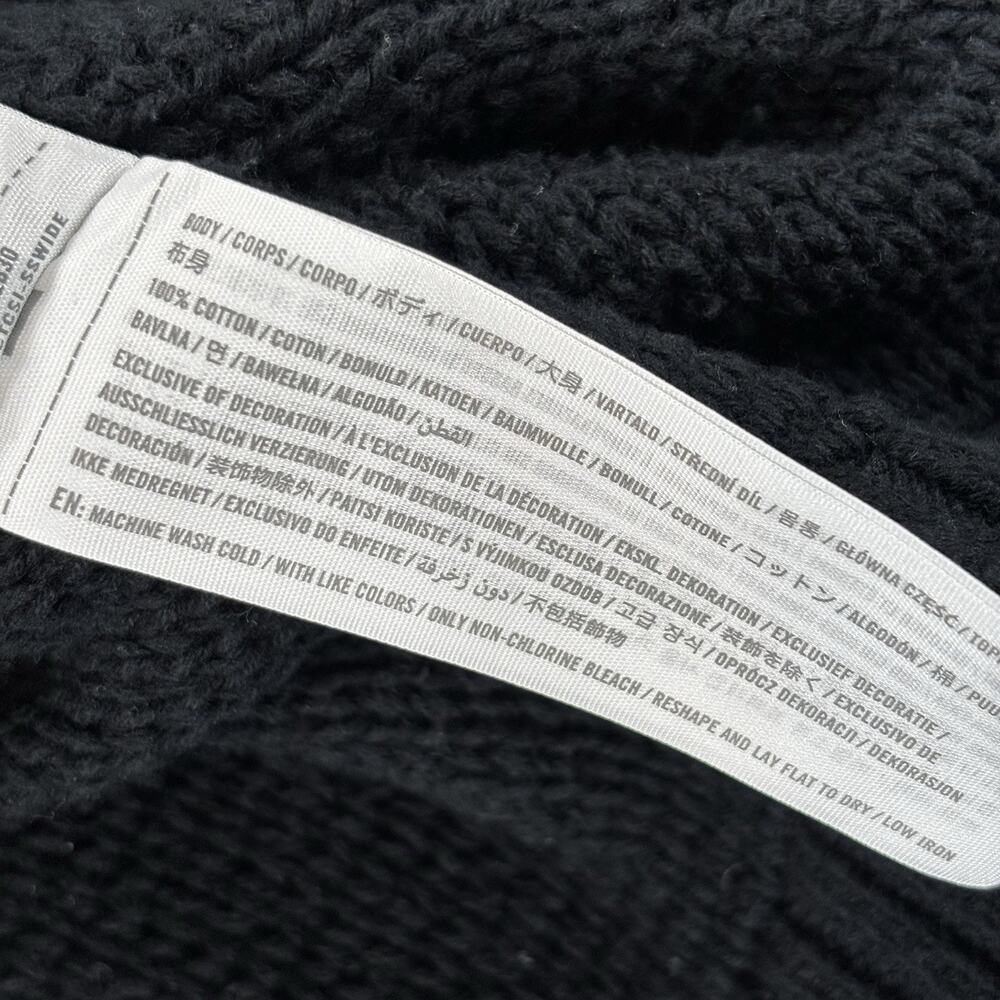 Hollister Open Front Cardigan Sweater Black Cotton Knit Pockets Women’s Small - Picture 4 of 7